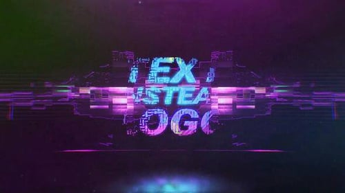 Shockwave Glitch Logo Reveal