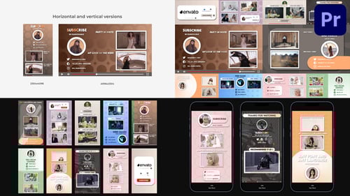 Social Media Endscreens for Premiere Pro