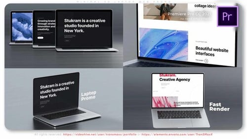 Minimal 3d Laptop Web Promo