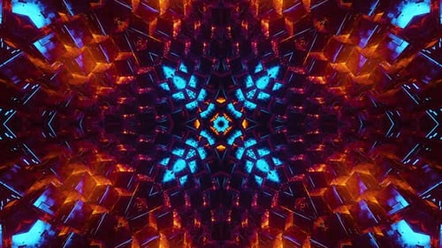 Red Neon Motion Background Vj Loop