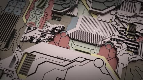 Sci-Fi-Industrie-Panel