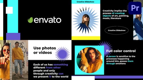 Dynamic Geometric Slideshow with Modern Block Transitions