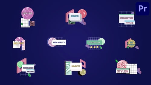 Retro Future Titles for Premiere Pro