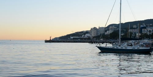 Yacht in Port