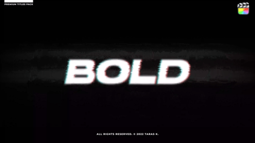 Dynamic Glitch Text Titles Pack