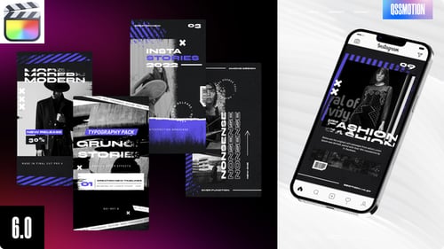 Grunge Instagram Stories For FCPX