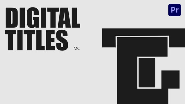 Digital Titles, Titles ft. digital text & digital - Envato