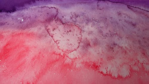 Abstract Red and Purple Watercolor Background
