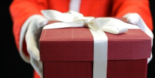 Der Weihnachtsmann gibt dir ein Geschenk