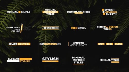 Minimalist Modern Text Animation and Lower Thirds Pack