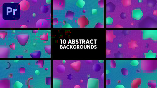 Vibrant Animated Abstract Shapes for Modern Backgrounds
