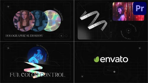 Presentación de diapositivas holográfica para Premiere Pro