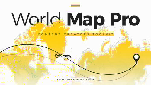 Global Map Infographics for Travel and Business Data