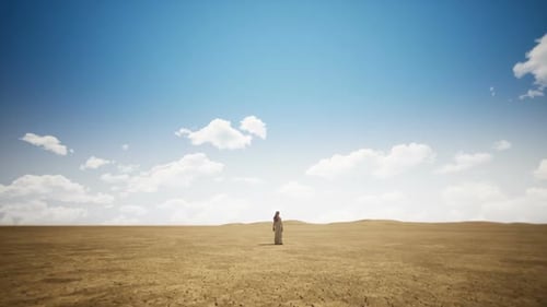 Hombre árabe y del desierto