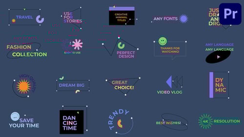 Minimal Text Title Animations with Clean Modern Design