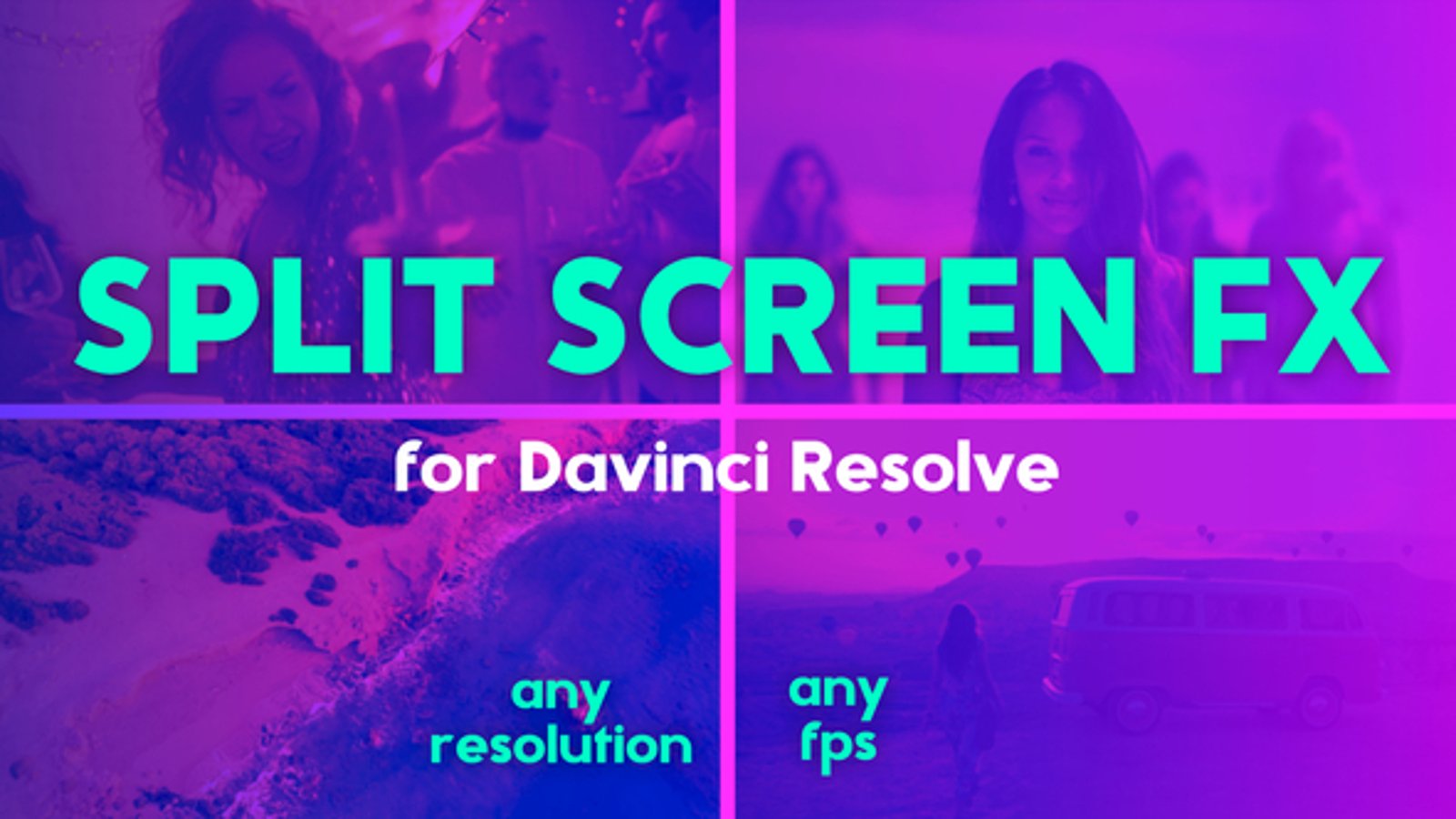 Dynamic Split Screen Video Effects with Customizable Grid Layouts