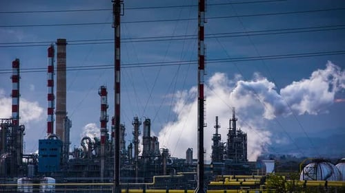 Umweltverschmutzung Fabrikindustrie Klimawandel Energie Rauchkraft Umwelt Benzin