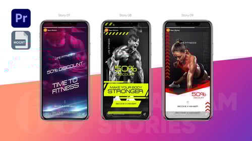 Dynamic Fitness and Sport Instagram Stories Pack