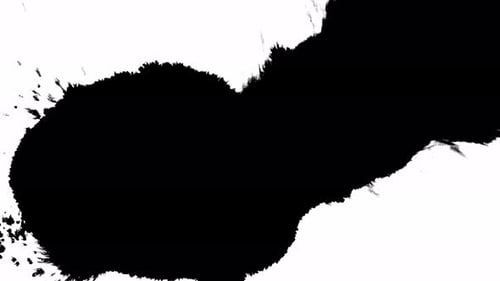 Black Ink on White Isolated Background