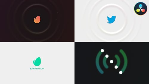 Wave Logo Reveal for DaVinci Resolve