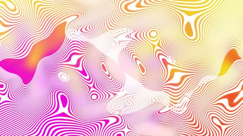 Abstract Wavy Geometric Gradient Colorful Line Background