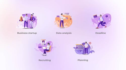 Business Startup - Gradient Concept