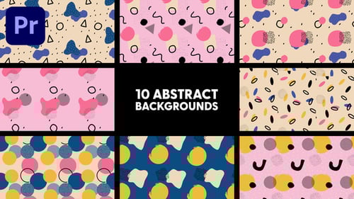 Dynamic Flat Design Abstract Background Patterns