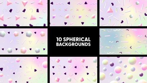 Gradient Spherical Backgrounds