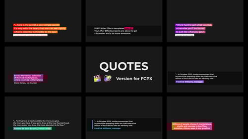 Clean Animated Quote Displays and Dynamic Text Lower Thirds
