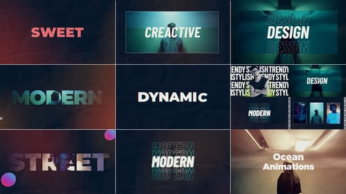 Dynamic Glitch Neon Opener