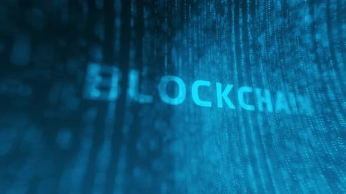 Blockchain de code source technologique abstrait
