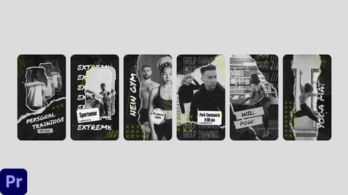 Halftone Sport Stories | MOGRT