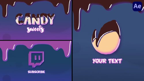 Animated Chocolate Drip Logo and Text Reveal