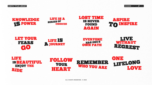 Kinetic Titles \ FCPX