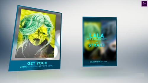 Holographic NFT Collection Promo for Digital Art Showcase