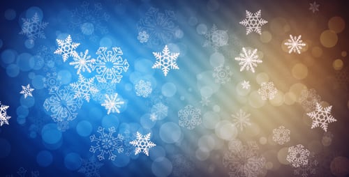 Animated Christmas Snowflakes Winter Holiday Festive Background
