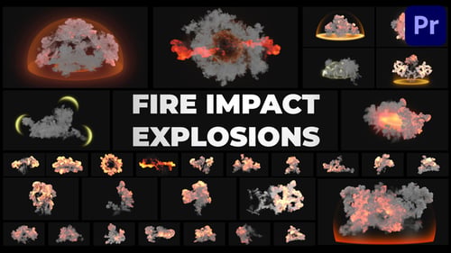 Explosiones con impacto de fuego para Premiere Pro