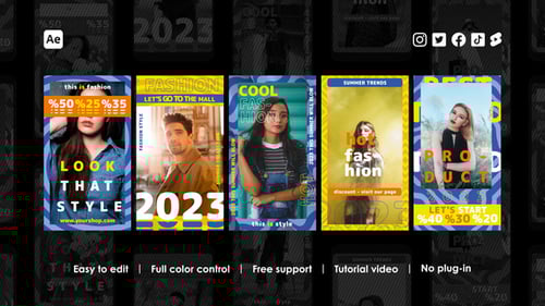 Animated Fashion Stories for Social Media Promotion