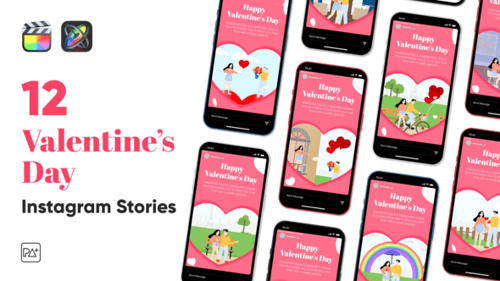 Instagram-Geschichten zum Valentinstag für Final Cut Pro X