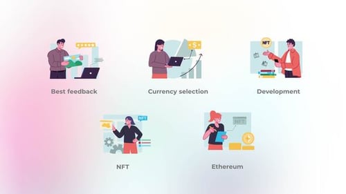 NFT - Flat concept