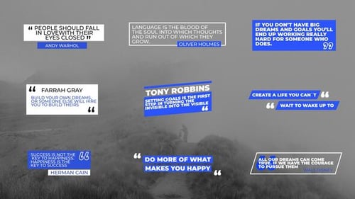 Dynamic Animated Quote Titles with Modern Typography