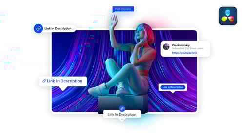 YouTube - Link In Description | DaVinci Resolve