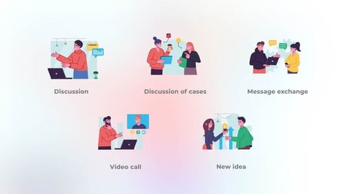 Teаmwоrk - Flat concept