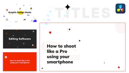 Clean Animated YouTube Titles with Dynamic Graphic Elements