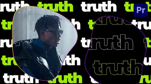 Dynamic Fast Paced Intro with Kinetic Typography and Abstract Shapes