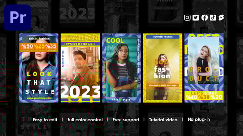 Dynamic Fashion Product Social Media Stories