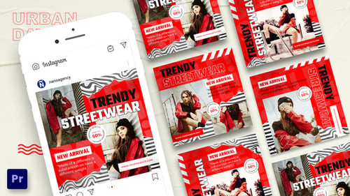 Streetware Instagram Post Template For Premiere Pro