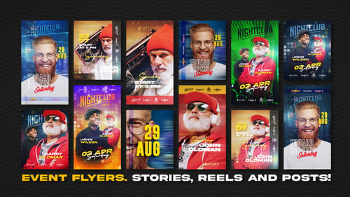 Event Flyers. Stories, Reels and Posts