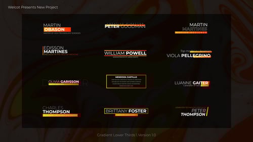 Dynamic Gradient Lower Thirds for Professional Video