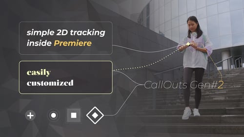 Modern Animated Callouts with 2D Tracking Features
